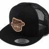 JCONCEPTS Heritage 21 Snapback Flatbill Hat (Black) (One Size Fits Most)