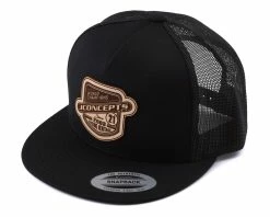 JCONCEPTS Heritage 21 Snapback Flatbill Hat (Black) (One Size Fits Most)