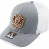 JCONCEPTS Forward Pursuit 2022 Snapback Round Bill Hat (Grey/White) (One Size Fits Most)