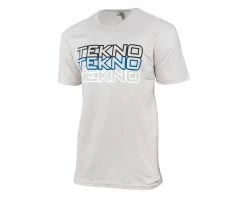 TEKNO RC Stacked Logo T-Shirt (Light Grey) (M)