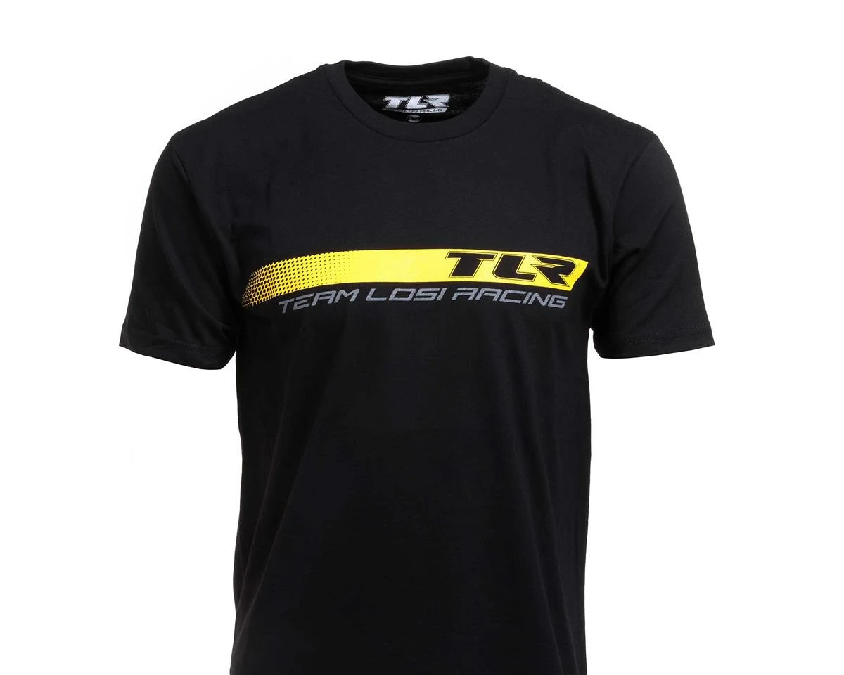 Team Losi Racing Stripe T-Shirt (Black) (M) 2 Team Losi Racing Stripe T-Shirt (Black) (M) - Image 2